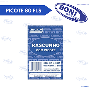 RASCUNHO COM PICOTE 80 FLS