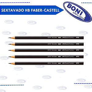 LAPIS PRETO SEXTAVADO HB FABER-CASTELL