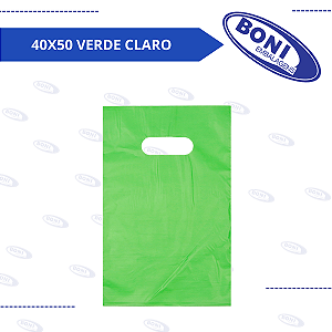 SACOLA BOCA PALHAÇO 40X50 VERDE CLARO