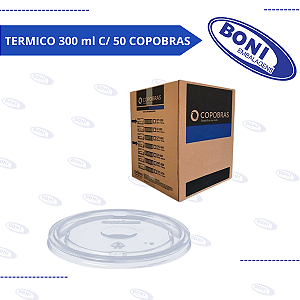 TAMPA COPO TERMICO 300 ml C/ 50 COPOBRAS