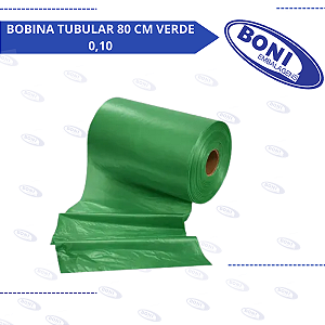 BOBINA TUBULAR 80 CM VERDE 0,10