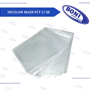 SACO CESTA INCOLOR 45x59 PCT C/ 50