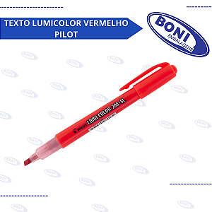 MARCA TEXTO LUMICOLOR VERMELHO PILOT