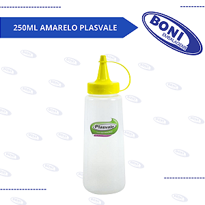 BISNAGA 250 ML AMARELA PLASVALE