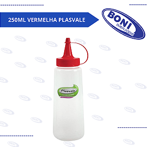 BISNAGA 250 ML VERMELHA PLASVALE