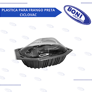 EMBALAGEM PLASTICA PARA FRANGO PRETA CICLOVAC