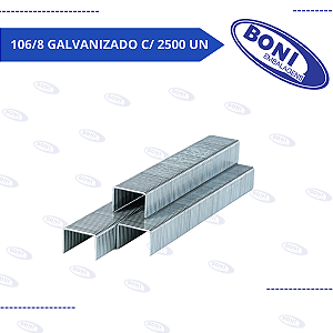 GRAMPO 106/8 GALVANIZADO C/ 2500 UN