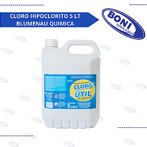 CLORO HIPOCLORITO 5 LT BLUMENAU QUIMICA