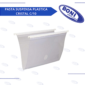 PASTA SUSPENSA PLASTICA CRISTAL C/10