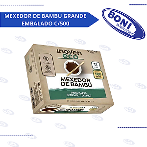 MEXEDOR DE BAMBU GRANDE EMBALADO C/500