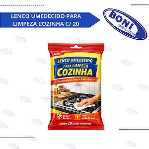 LENCO UMEDECIDO PARA LIMPEZA COZINHA C/ 20