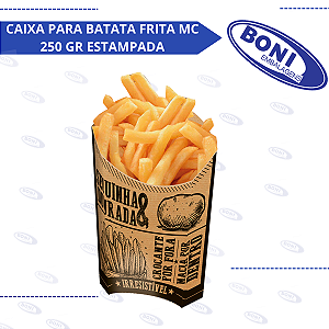CAIXA PARA BATATA FRITA MC 250 GR ESTAMPADA