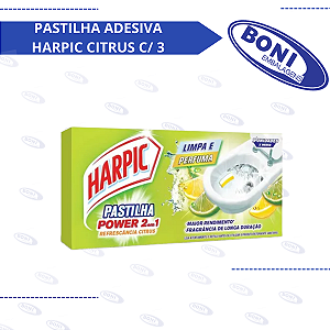 PASTILHA ADESIVA HARPIC CITRUS C/ 3