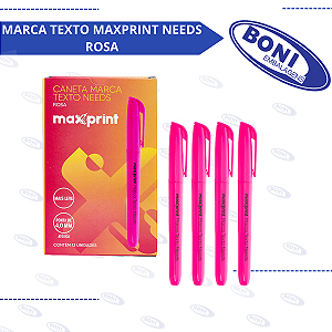 MARCA TEXTO MAXPRINT NEEDS ROSA