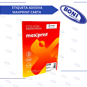 ETIQUETA ADESIVA MAXPRINT CARTA 6189 100G 16,93X44,45 100 FLS