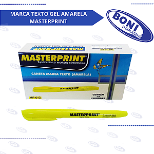 MARCA TEXTO GEL AMARELA MASTERPRINT