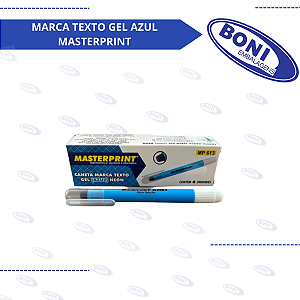 MARCA TEXTO GEL AZUL MASTERPRINT
