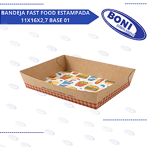 BANDEJA FAST FOOD ESTAMPADA 11X16X2,7 BASE 01