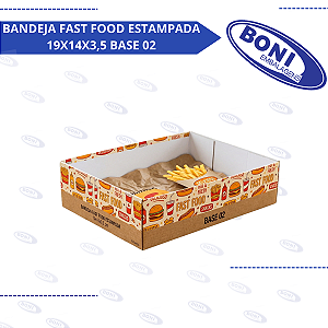 BANDEJA FAST FOOD ESTAMPADA 19X14X3,5 BASE 02
