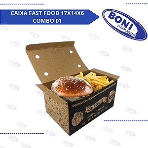 CAIXA FAST FOOD 17X14X6 COMBO 01
