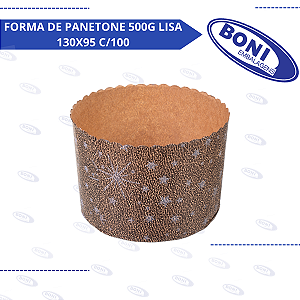 FORMA DE PANETONE 500G LISA 130X95 C/100