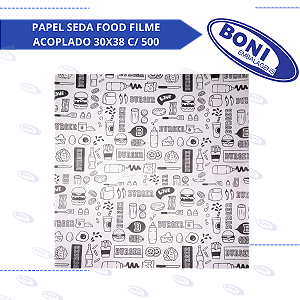PAPEL SEDA FOOD FILME ACOPLADO 30X38 C/ 500