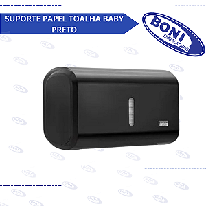 SUPORTE PAPEL TOALHA BABY PRETO
