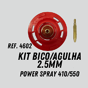 KIT BICO AGULHA 2.5MM POWER SPRAY 410/550