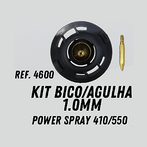 KIT BICO AGULHA 1.0MM POWER SPRAY 410/550