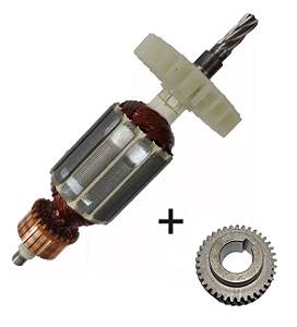 INDUZIDO 220v + ENGRENAGEM SERRA ESQUADRIA SEV857 VONDER