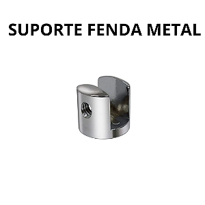 500 Suporte De Metal Prateleira Fenda Compacta Vidro 6mm
