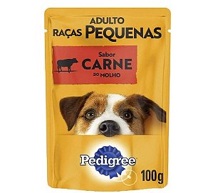 Sachê pedigree Carne ao Molho para Cães Adultos de Raças Pequenas