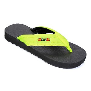 Chinelo Öus OAMF Bomb - Preto/Amarelo Limão