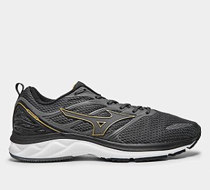 Mizuno Space 3 - Preto/Chumbo/Dourado