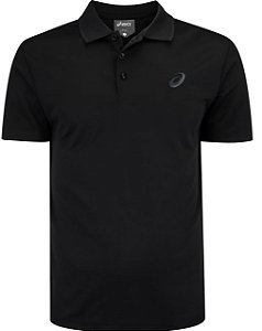 Camiseta Gola Polo Asics TechFit - Preta
