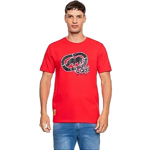 Camiseta Ecko Night Logo - Vermelha