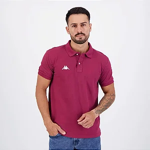 Polo Kappa Essential Sport - Vinho