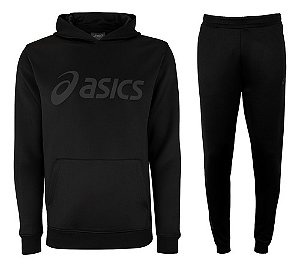 Conjunto Fleece Asics Interlock - Preto