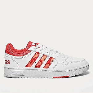 Adidas Hoops 3.0 M - Branco/Vermelho