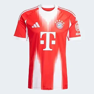 Camisa adidas Bayern München 25/26 Home - Vermelho/Branco