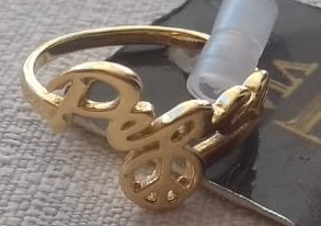 Anel de Falange Peace Ouro