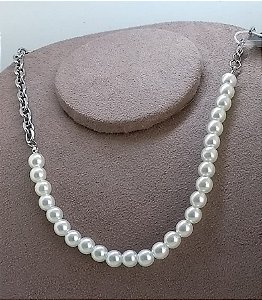 Colar Perola 40 cm Elo Neymar Masculino