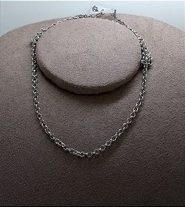 Colar Elo Portugues 60 cm Aço Cirurgico Masculino