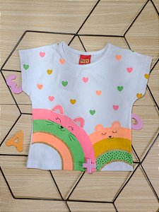 Camisetas e Regatas Femininas Bebê – Estampas Coloridas