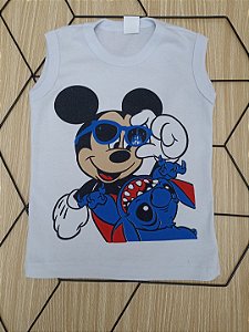 Regata Infantil Masculina - Mickey&Stitch- Tamanho 2