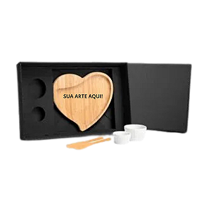 Kit Petisqueira Coração - Personalizada