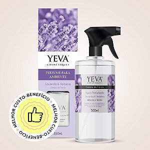 KIT YEVA Campos da França | Lavanda e Verbena - Perfume para Ambiente + Água Perfumada