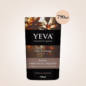 Refil Sabonete Líquido YEVA Exótico | Cedro & Pachouly - 790ml