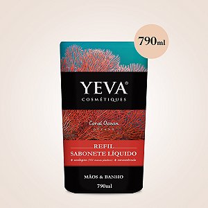 Refil Sabonete Líquido YEVA Oceano | Coral Ocean - 790ml