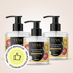 Sabonete Líquido YEVA Neutralizador De Cheiros - KIT 3 UNIDs 350ml